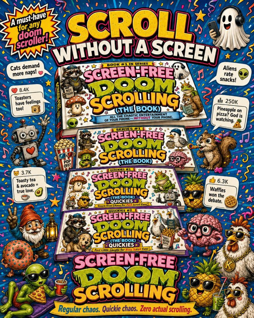 SCREEN-FREE DOOM SCROLLING BOOKS (IF YOU LOVE TO DOOM-SCROLL, THESE BOOKS ARE FOR YOU)